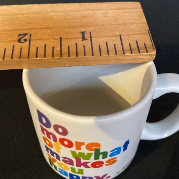 Quotables Mini Mug "Do More Of What Makes Happy" Raindow Espresso Cup - Picture 7 of 7
